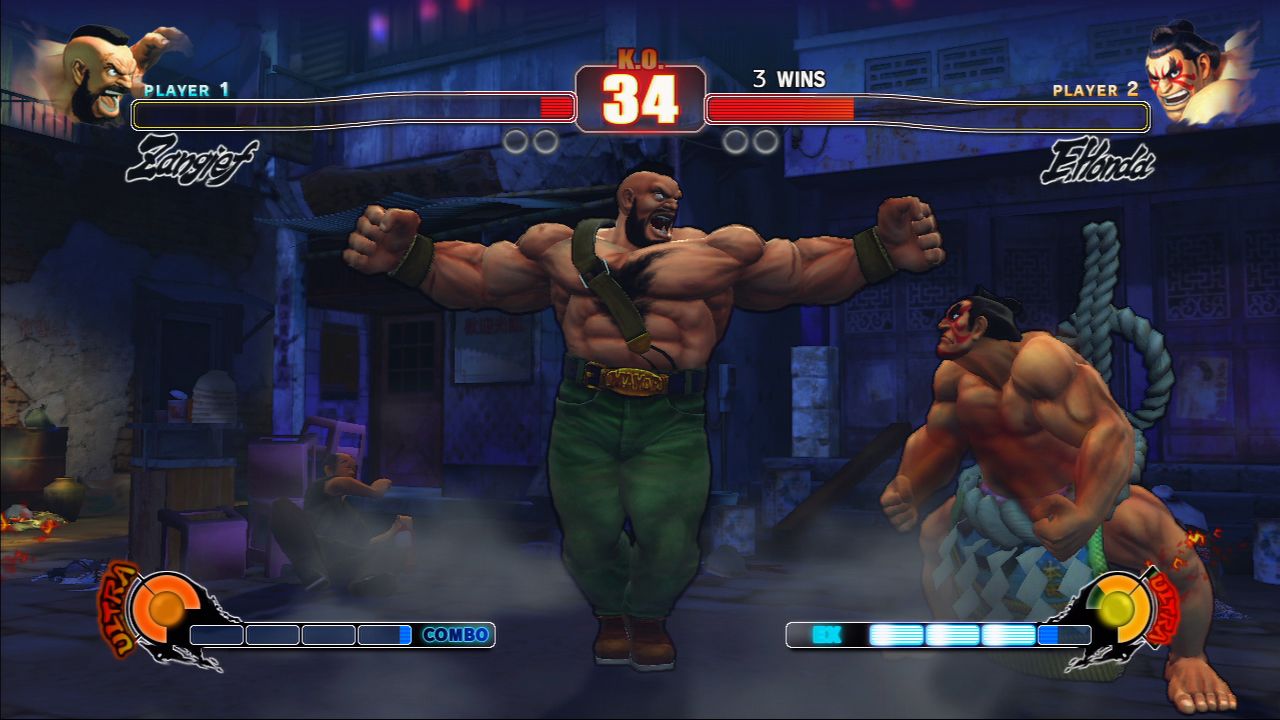 Run down. Дополнения к стрит Файтер 4. Игра за 4 бойцов. Комбинации клавиш в Street Fighter 4. Игра player1 win!.